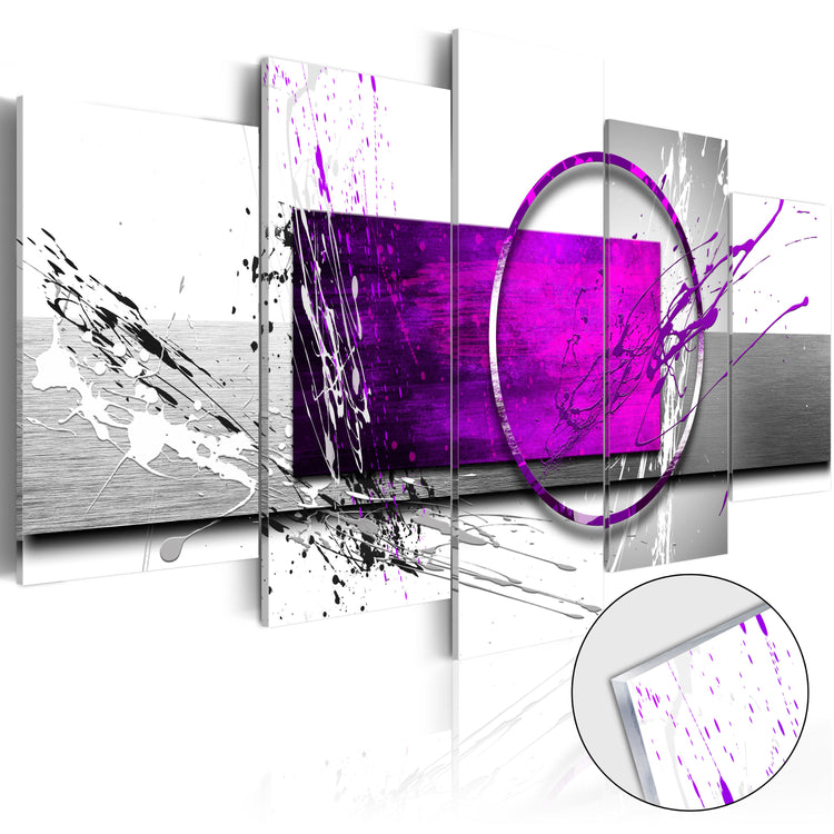 Plexiglas schilderij - Purple Expression