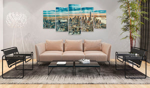 Plexiglas schilderij - NY: Dream City