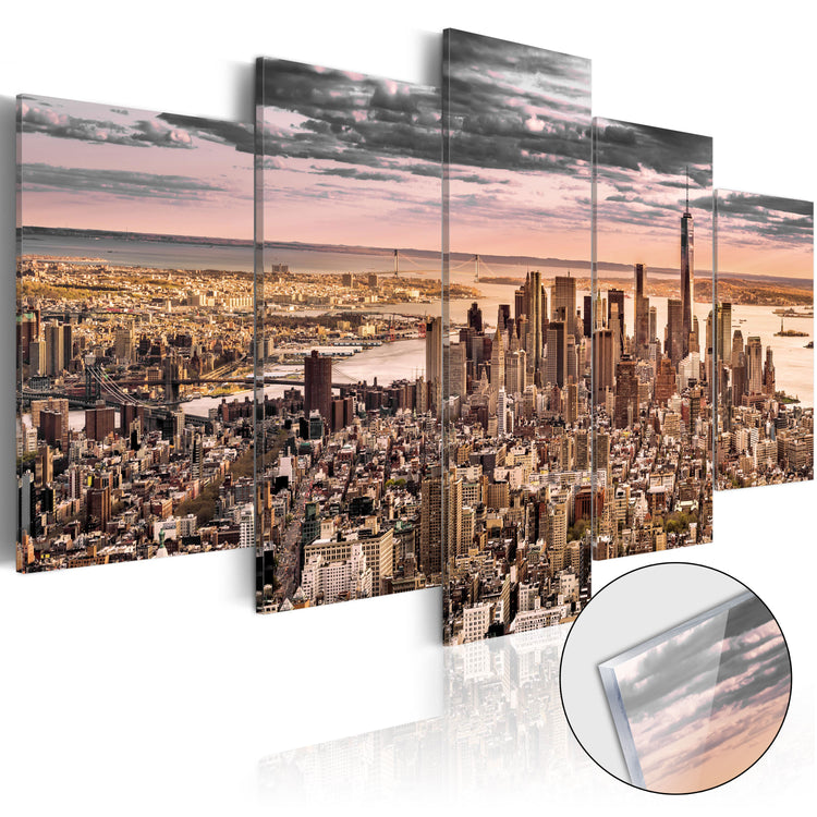 Plexiglas schilderij - New York City: Morning Sky