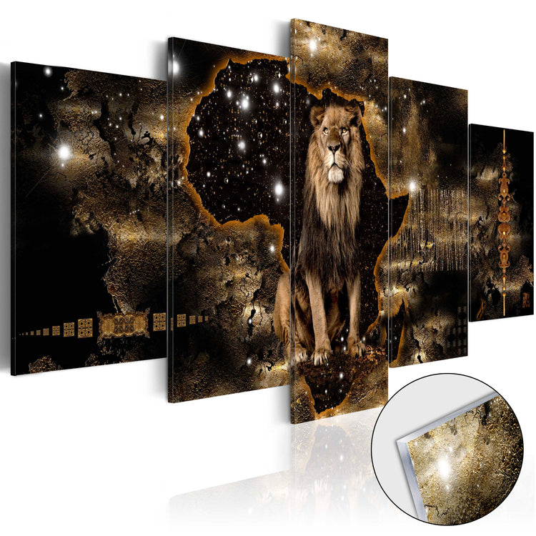 Plexiglas schilderij - Golden Lion