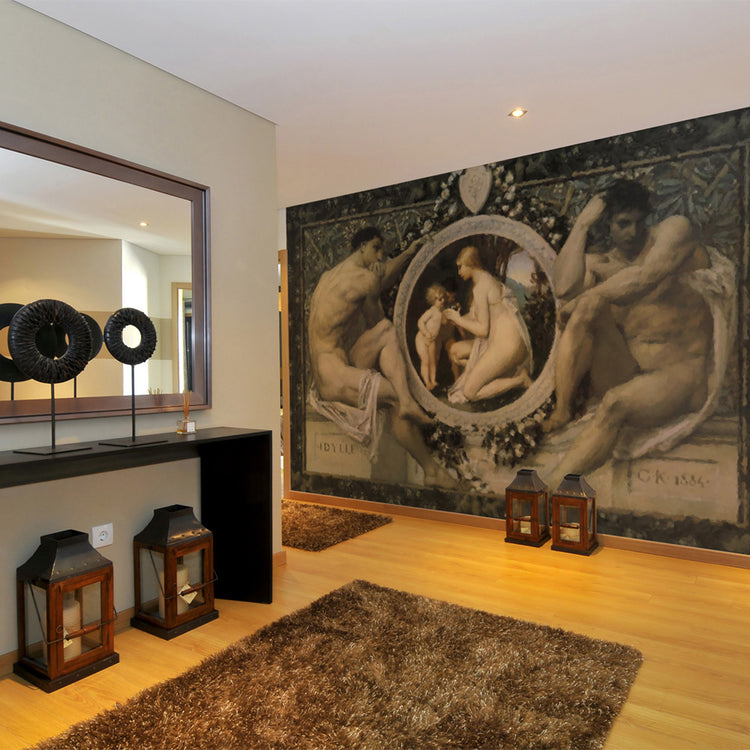 Fotobehang - Idyll - Gustav Klimt