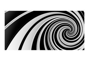 Fotobehang XXL - Black and white swirl