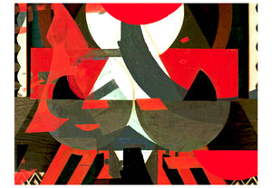 Fotobehang - Art compositie in rood