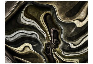 Fotobehang - Green and brown textured fractal