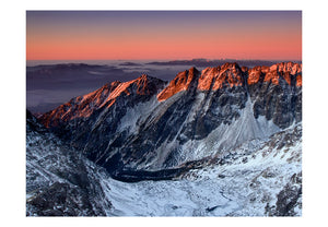 Fotobehang - Beautiful sunrise in the Rocky Mountains