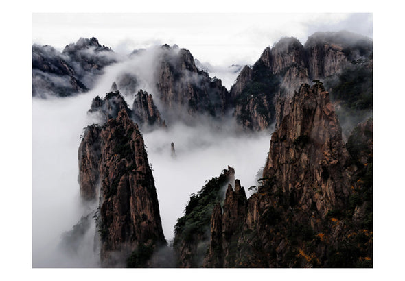 Fotobehang - Zee van wolken in Huangshan Mountain, China
