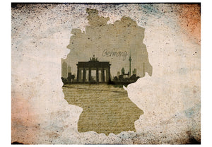 Fotobehang - map, Germany, Brandenburg Gate
