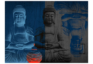 Fotobehang - Drie incarnaties van Boeddha
