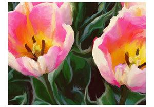 Fotobehang - tulips - duo