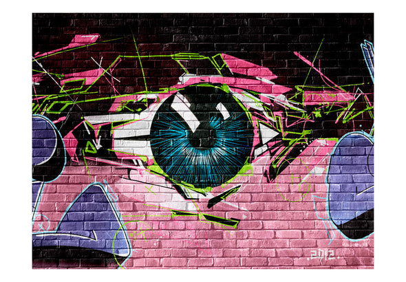 Fotobehang - eye (graffiti)