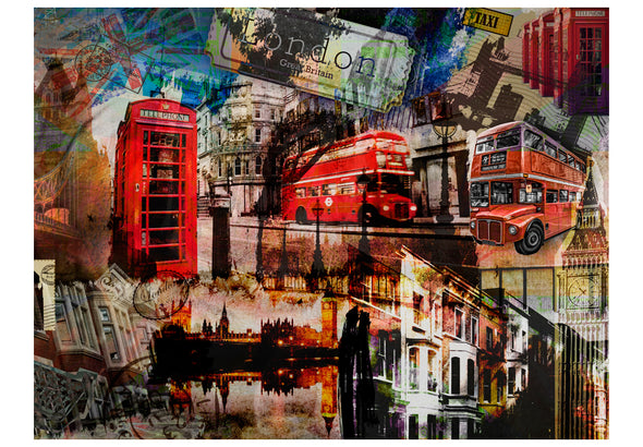 Fotobehang - Londen collage