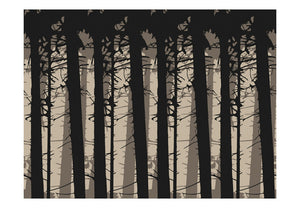Fotobehang - Shadows of trees