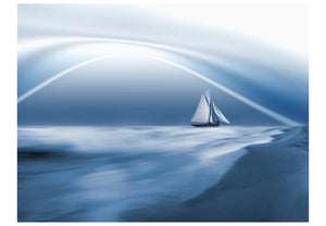 Fotobehang - Lonely sail drifting