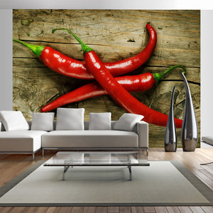 Fotobehang - Spicy chili peppers