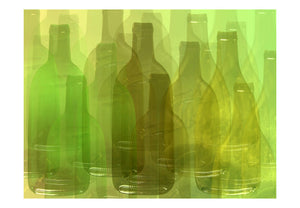 Fotobehang - Groene flessen