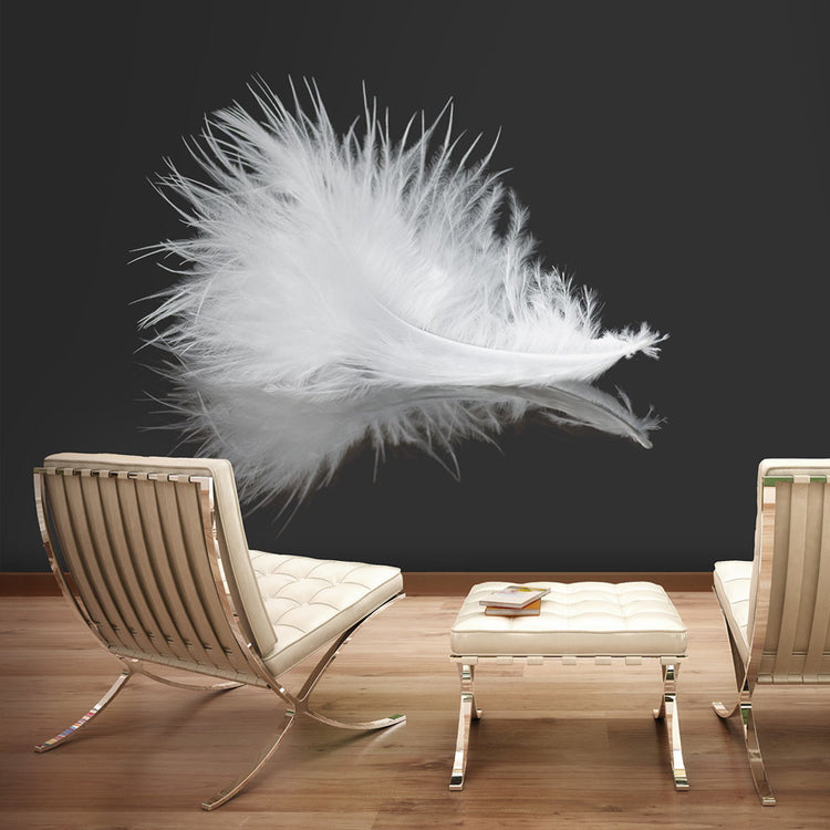 Fotobehang - White feather