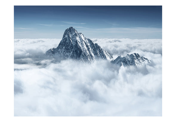 Fotobehang - Berg in de wolken