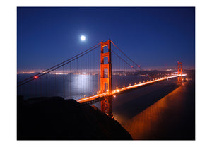 Fotobehang - Golden Gate Bridge at night