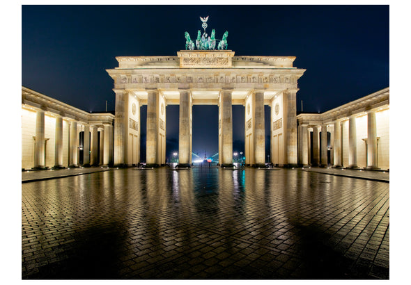 Fotobehang - Brandenburger Tor 's nachts