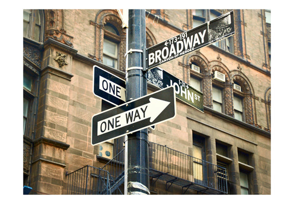 Fotobehang - Alle wegen leiden naar Broadway