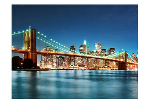 Fotobehang - Sparkling Brooklyn Bridge