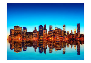 Fotobehang - Skyline of New York from the water
