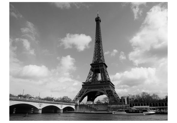Fotobehang - Seine en Eiffeltoren