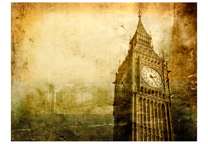 Fotobehang - Big Ben - oude foto van Londen