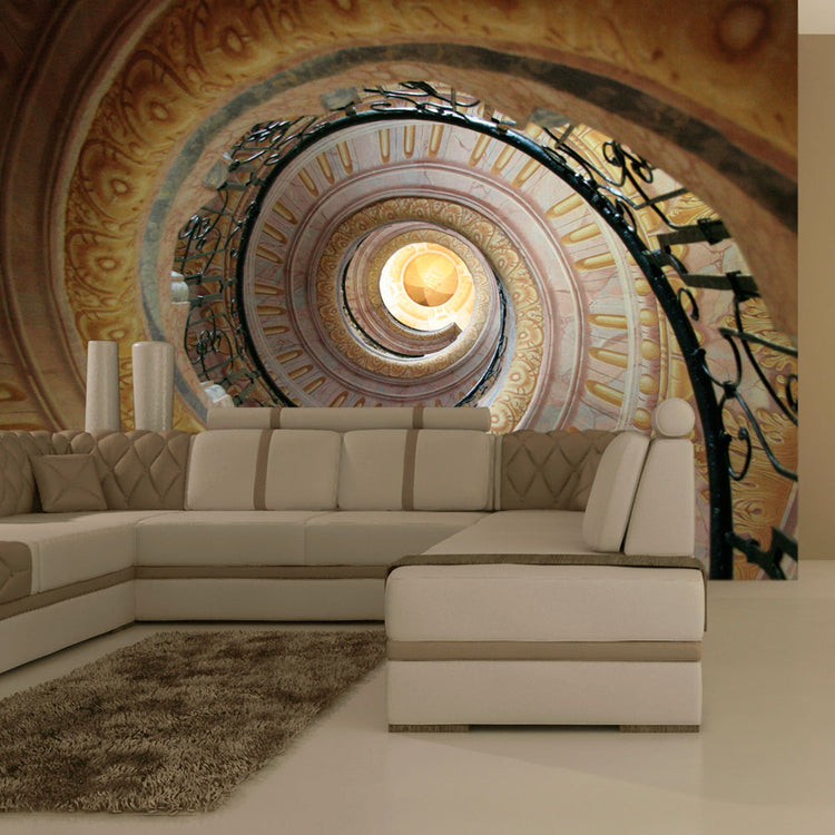 Fotobehang - Decorative spiral stairs