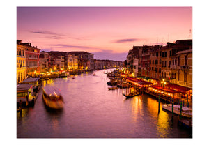 Fotobehang - Stad van de verliefden, Venetië bij nacht
