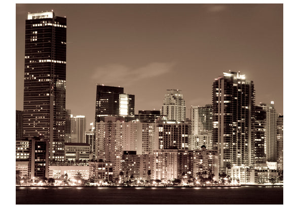 Fotobehang - Het nachtleven in Miami
