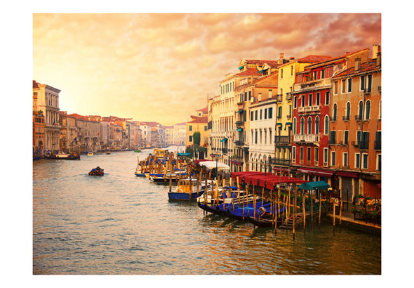 Fotobehang - Venetië - de kleurrijke stad aan het water