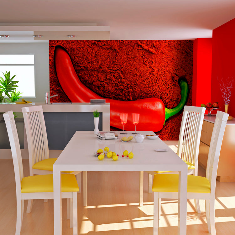 Fotobehang - Red hot chili pepper