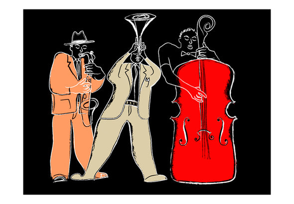 Fotobehang - musical instruments (jazz)