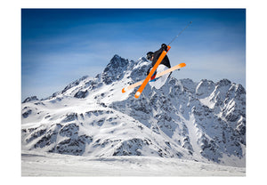Fotobehang - Mountain ski