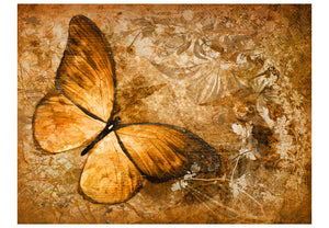 Fotobehang - butterfly (sepia)