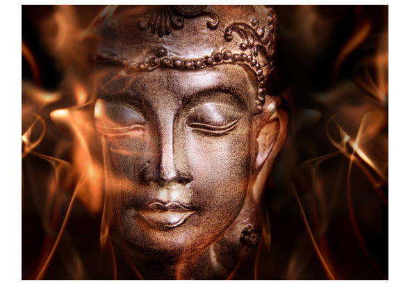 Fotobehang - Buddha. Fire of meditation.