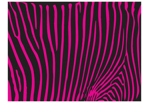 Fotobehang - Zebra pattern (paars)