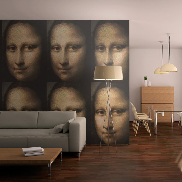 Fotobehang - Portret van Mona Lisa