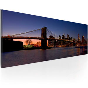Foto schilderij - Brooklyn Brug - panorama
