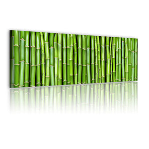 Foto schilderij - Canvas print - Bamboo wall