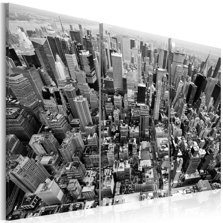 Foto schilderij - Schitterend uitzicht over de daken van New York