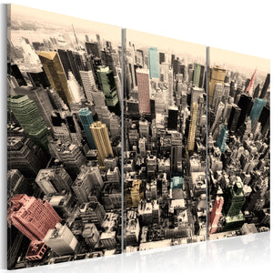 Foto schilderij - De hoogste gebouwen in New York