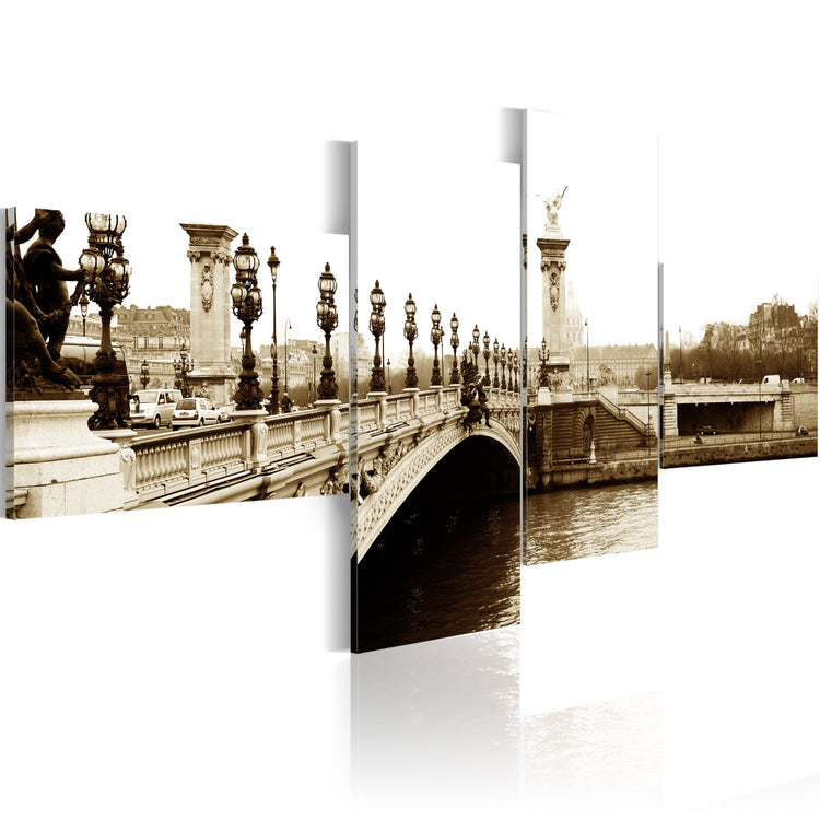 Foto schilderij - Pont Alexandre-III in Parijs