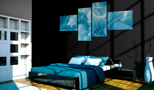 Foto schilderij - Hemelsblauwe azalea