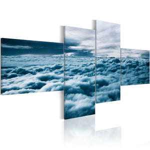 Foto schilderij - Head in the clouds