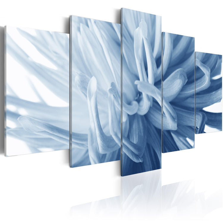 Foto schilderij - Blauwe bloem - dahlia