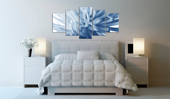Foto schilderij - Blauwe bloem - dahlia