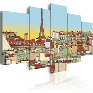 Foto schilderij - Idyllic parisian picture