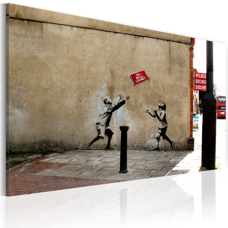 Foto schilderij - No ball games (Banksy)